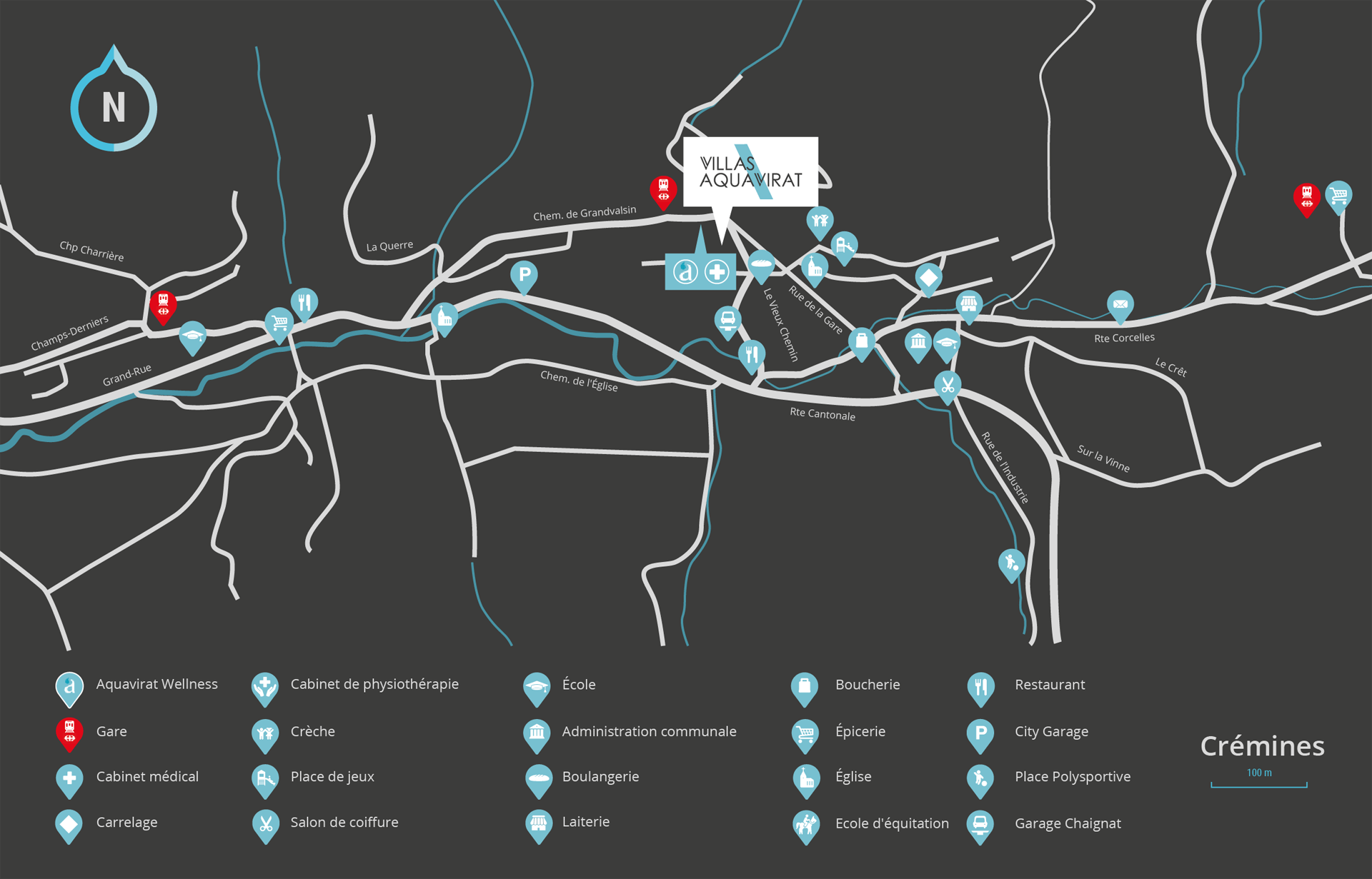 Villas Aquavirat map